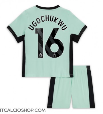 Chelsea Lesley Ugochukwu #16 Terza Maglia Bambino 2023-24 Manica Corta (+ Pantaloni corti)